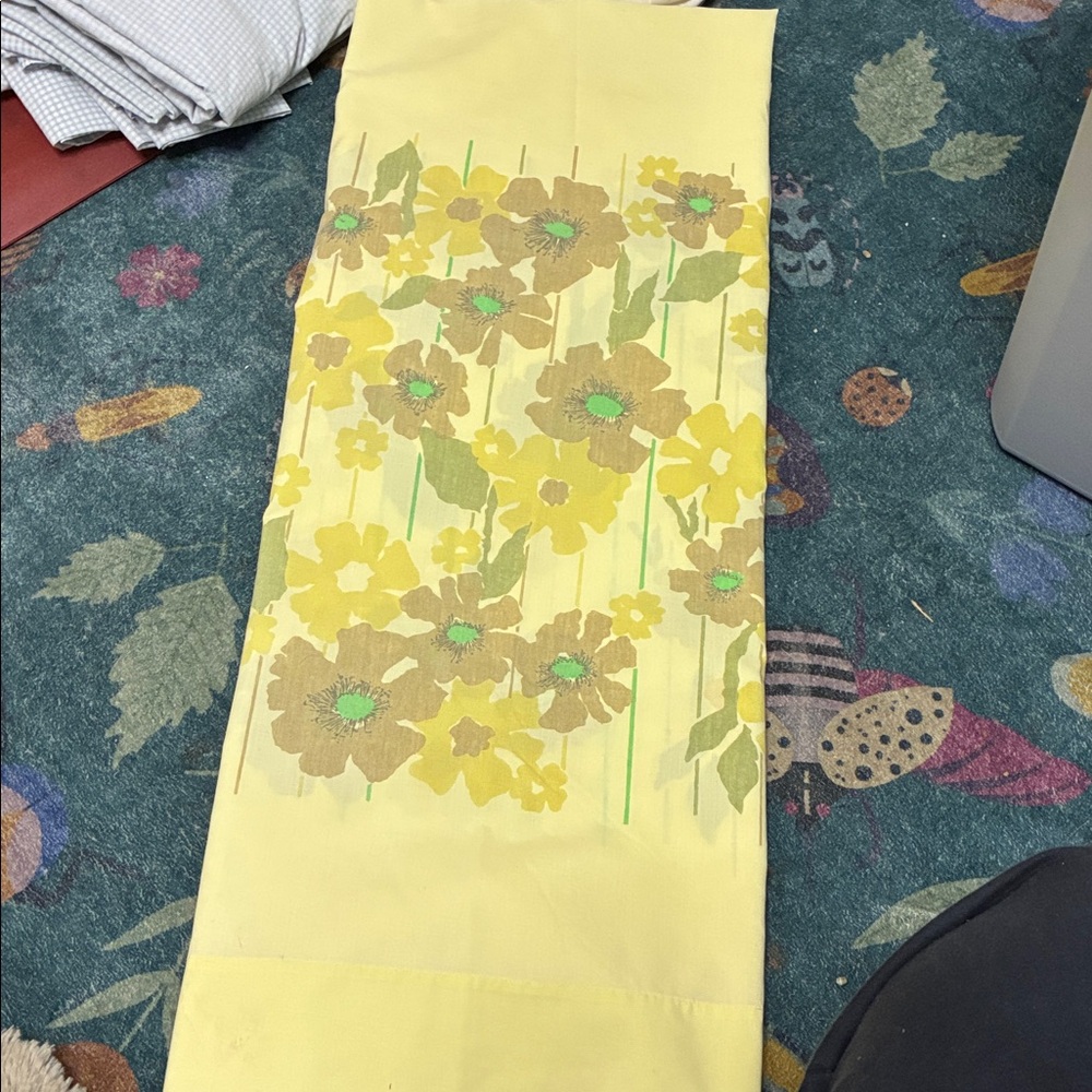 Perma-Prest Yellow Fabric